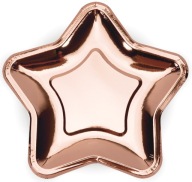 PAPIEROVÉ TANIERE STAR PINK GOLD 6. narodeniny