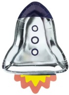 Narodeninové taniere Space Rocket, 21,5 x 29,5 cm