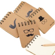 ELEGANTNÝ PÁNSKY ZÁPISNÍK ŠPIRÁLA SET NOTEBOOK 4x