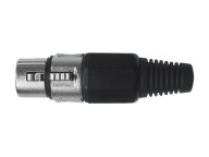 XLR 3P MIC KONEKTOR PRE ČIERNY KÁBEL