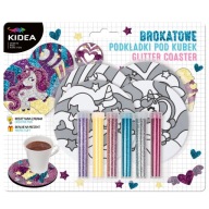 Kreatívna sada KIDEA GLITTER MUG PADS UNICORNS