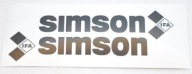 Nálepky na rám Simson SR50, čierna - pár