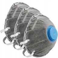 Polomaska ​​s ventilom FFP1, svetlo šedá uni, 3 ks.