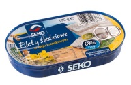 SLEDE FILETY V OLEJU, rybia konzerva Seko 170g
