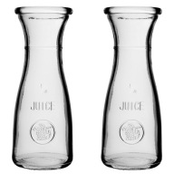 SKLENENÁ KARAFA NA VODU SKLENENÁ DŽVNA 250ml SADA LIMONÁDOVÝCH NÁPOJOV 2 ks.
