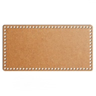šedý základný košík dno 22x43cm HDF obdĺžnik