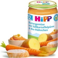 HiPP BIO Maslová zelenina so sladkými zemiakmi a kuracím mäsom