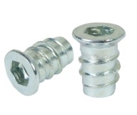10x M6 x 15 mm nábytkové dvojzávitové nábytkové vybranie na skrutku do dreva