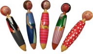 Bábiky BALLPOINT BALLPOINT hrubé 13 cm MODRÉ 5 KS