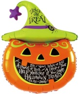 Fóliové balónové tekvicové halloweenske ozdoby 91cm