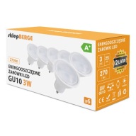 GU10 3W LED žiarovka (Sada 6 ks) Prémiovo EFFICIENT
