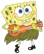 NÁLEPKA NA OKNO NÁBYTOK ZRKADLO SPONGEBOB