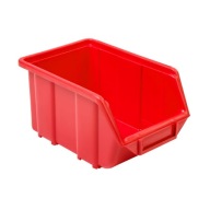 Organizér kontajnerov na odpadky červený 245x160x126