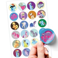 ZNAČKOVÉ NÁLEPKY MY LITTLE PONY, SUPER KVALITA, 24 KS