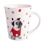 PORCELÁNOVÝ hrnček ANMALS PUGS Hrnček na kávu