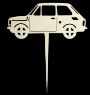 Autíčko pre batoľatá Fiat 126p Wooden Topper, preglejka
