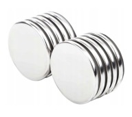 Neodymový magnet okrúhly 10x1 mm 10ks, silný horčík
