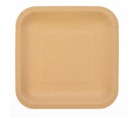 Kraft papierové taniere 23 cm 6 ks