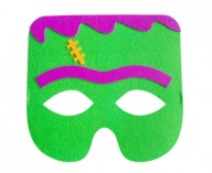 Maska Frankenstein z plsti 18x17cm Halloween
