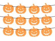 Girlandové tekvice halloweenska dekorácia 500cm 12ks