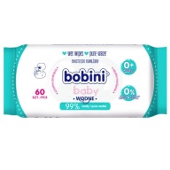 Bobini detské obrúsky vlhčené vodou 99% vlhčené obrúsky čistá voda 60ks