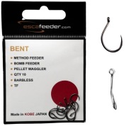 Háčiky bez protihrotu ESCA FEEDER BENT pre METHOD FEEDER veľkosť 12