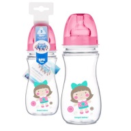 CANPOL ŠIROKÝ ANTIKOLICKÝ FĽAŠA 300ml HRAČKY +12m