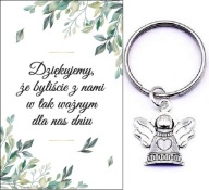 ĎAKUJEME HOSTOM DARČEK SVADOBNÝ ANJEL KĽÚČOVKA SPOMIENKY
