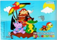 Farebný papier A5 Schéma 8 listov 70 g/m²