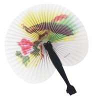 JAPONSKÝ DEKORATÍVNY SKLÁDANÝ PAPIEROVÝ VENTILÁTOR