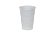 Hrnčeky Biely plastový pohár 200ml 100ks PP Teplé/Studené nápoje