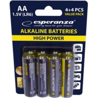 ALKALICKÉ BATÉRIE LR6 AA x8 1,5V 8 ks BLISTER