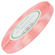 STUŽKA lososová SATINOVÁ stuha 6mm - 32mb