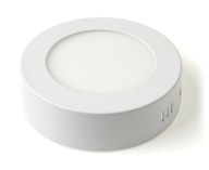 LED panelové svietidlo, prisadené stropné svietidlo, 6W, okrúhle, neutrálne biele