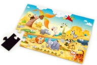 Magnetické puzzle bloky magnet SAFARI 21 EL
