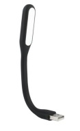 SILIKÓNOVÁ USB LAMPA - ČIERNA - CE