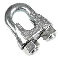 Pozinkovaná pozinkovaná svorka na lano, 3 mm