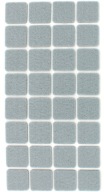 Samolepiace plsti STAROSTLIVOSŤ O PODLAHU 25x25 mm SVETLO SIVÁ