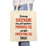 Sme sestry - bavlnená taška - prírodná