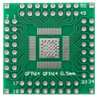 QFP64 QFN64 0,5/QFP64-32 0,8 na DIP adaptér