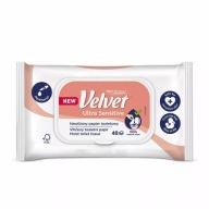 VELVET Vlhčený toaletný papier 2v1 ULTRA SENSITIVE, 48 kusov