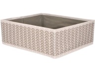Textilná BOX ORGANIZÁTOR KOŠÍK 28 x 24 x 10 cm - do ŠATNÍKA