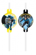 Narodeninové slamky, papierové batman medailóny, 4 ks