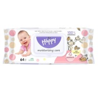 Happy vlhčené obrúsky s ovsenými proteínmi 64 ks
