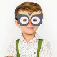 SUPER maska ​​sovy Plstená sova 910023