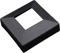 Čierna maskovacia rozeta pre stĺpik 40mmx40mm 40x40