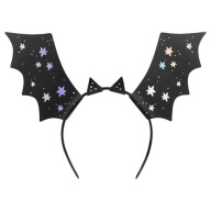 HALLOWEEN čelenky Čierne netopiere, 4 kusy