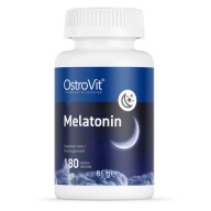 MELATONÍN ZDRAVÝ SPÁNOK Nespavosť JET LAG ÚNAVA VEGE - OstroVit 180 tab.