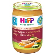 HiPP Bulgur so zeleninou, bio kuracie mäso, 220g
