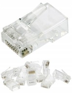 NEKU Zástrčky 8P8C RJ45 koncovky UTP 5e drôt 10 ks